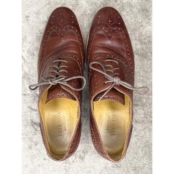 Cole Haan Wingtip Oxford Full Brogue Brown Leather Men’s 11M main image 4